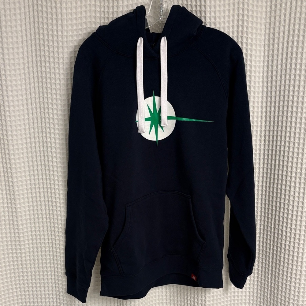 Sportiqe Men's Navy Graphic Hoodie ~ Size Large ~ NWT